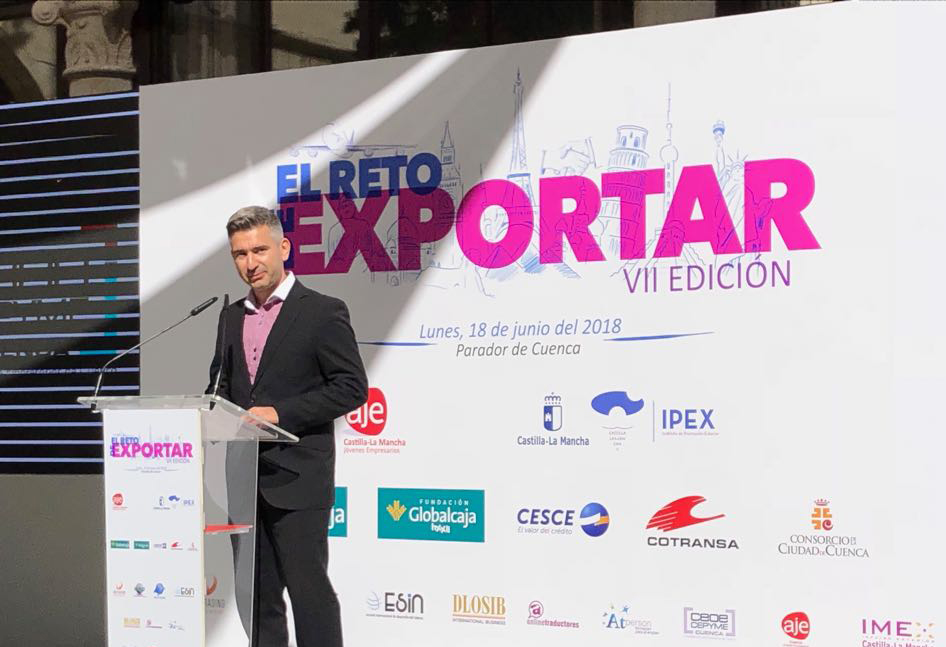 Amenizando “El reto de Exportar 2018”, evento de AJE CLM